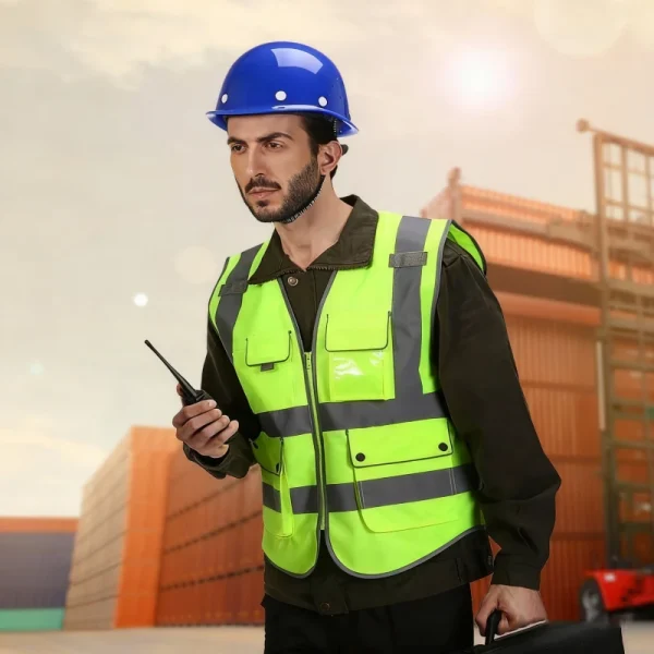Safety Vest with Button Wholesaler Safety Vest Supplier JD-0108