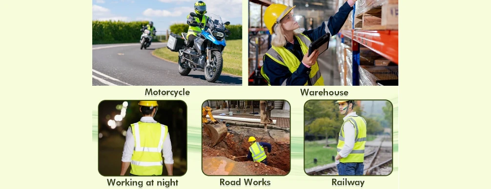 multi-pockets safety vest used in motorcycle,warehouse,road works,railway