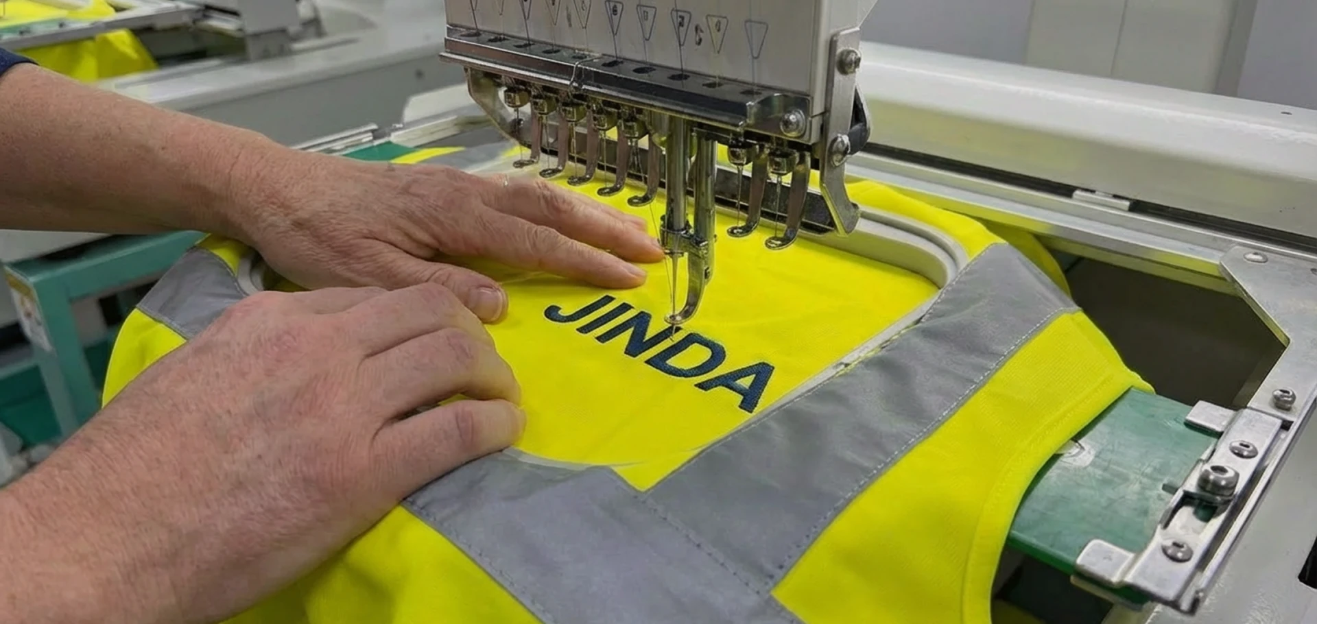 Logo screen printing for reflective safety vests, customization service