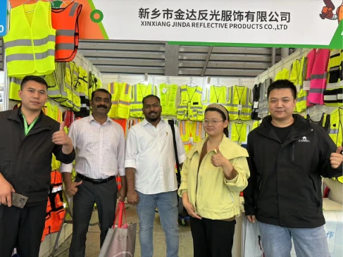 Jinda Reflective Showcases Reflective Safety Vests at CIOSH 2024 in Shanghai