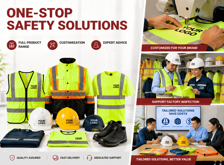 One-stop-safety-solution-with-safety vest-safety-jacket-safety-helmet-and-customization-service